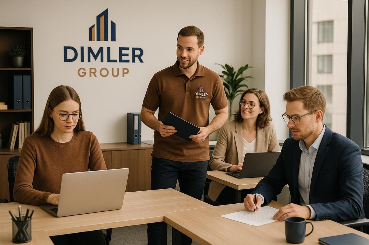 Команда DIMLER GROUP в офісі